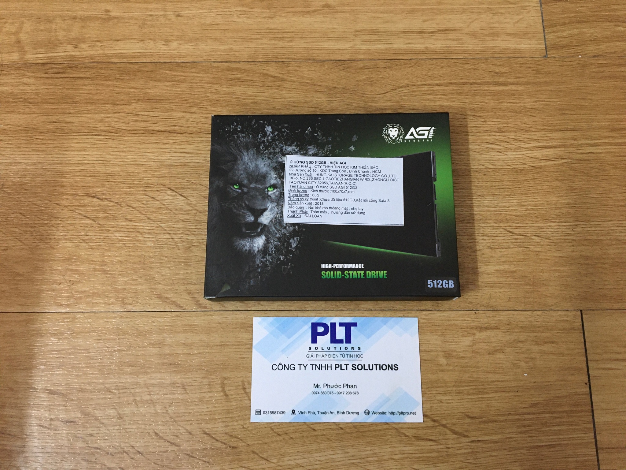Ổ CỨNG SSD AGI 512GB CHÍNH HÃNG (ĐỌC: 556MB/S - GHI: 519MB/S)