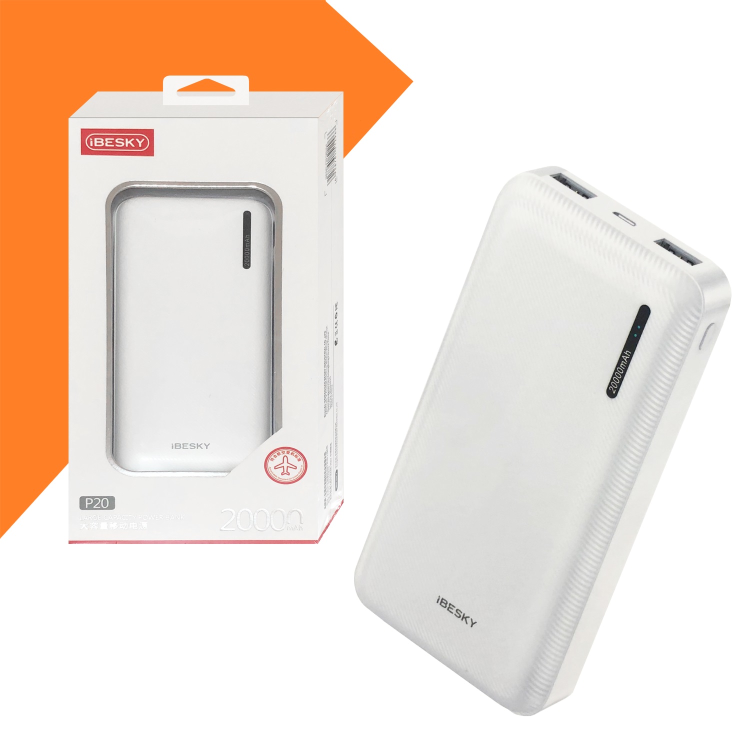 SẠC DỰ PHÒNG iBESKY 20.000 MAH VỚI THIẾT KẾ CHẮC CHẮN HIỆN ĐẠI, DUNG LƯỢNG CAO ĐÁP ỨNG TỐT NHU CẦU DI CHUYỂN