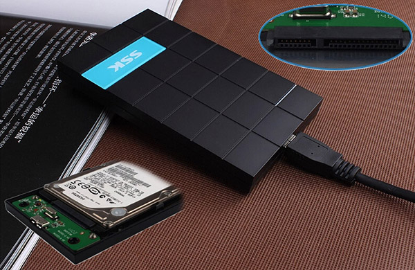 BOX Ổ CỨNG SSK LOẠI TỐT CHỐNG SỐC, BIẾN Ổ CỨNG LAPTOP THÀNH Ổ ĐĨA DI ĐỘNG TỐC ĐỘ 3.0