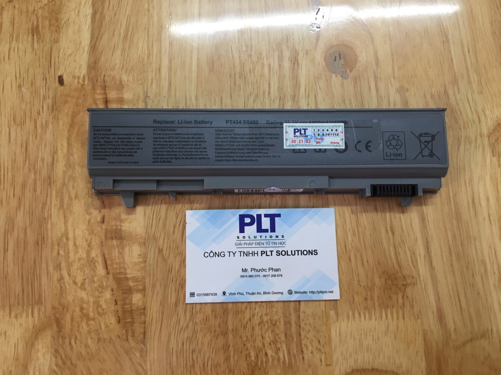 PIN LAPTOP DELL  E6400, E6500 6 CELL 5200mAH