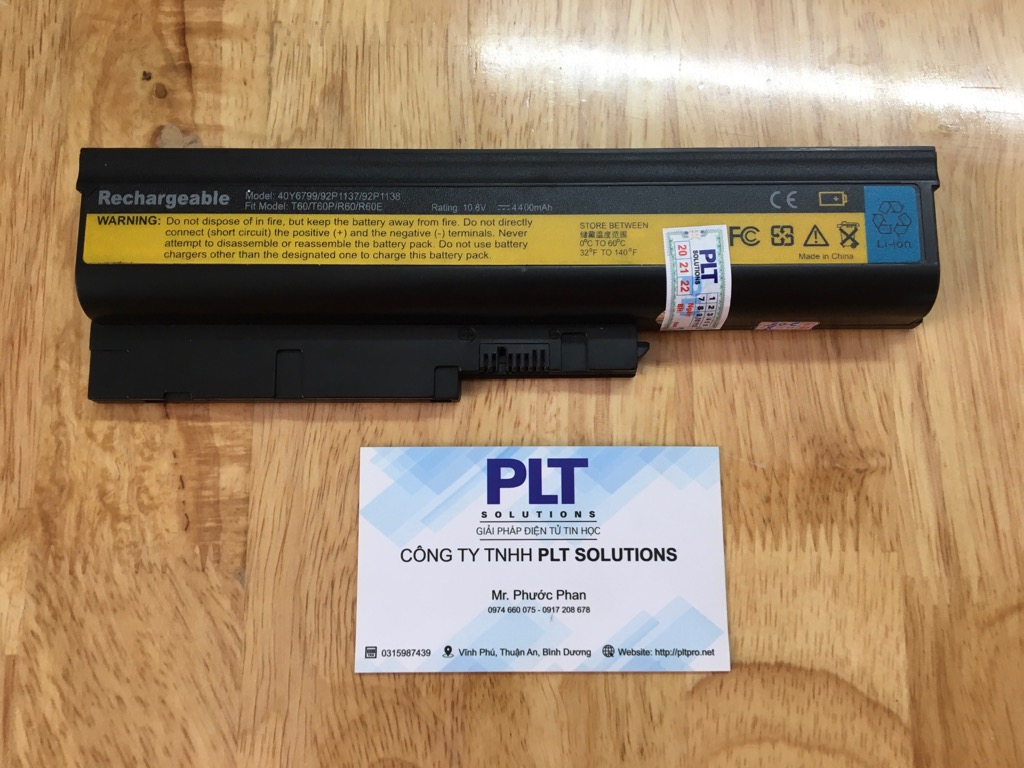 PIN LAPTOP LENOVO T60, T61 6 CELLS