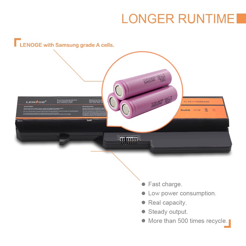 PIN LAPTOP LENOGE LENOVO LV-G460 CHÍNH HÃNG (11.1V/5200mAh) – HÀNG CAO CẤP