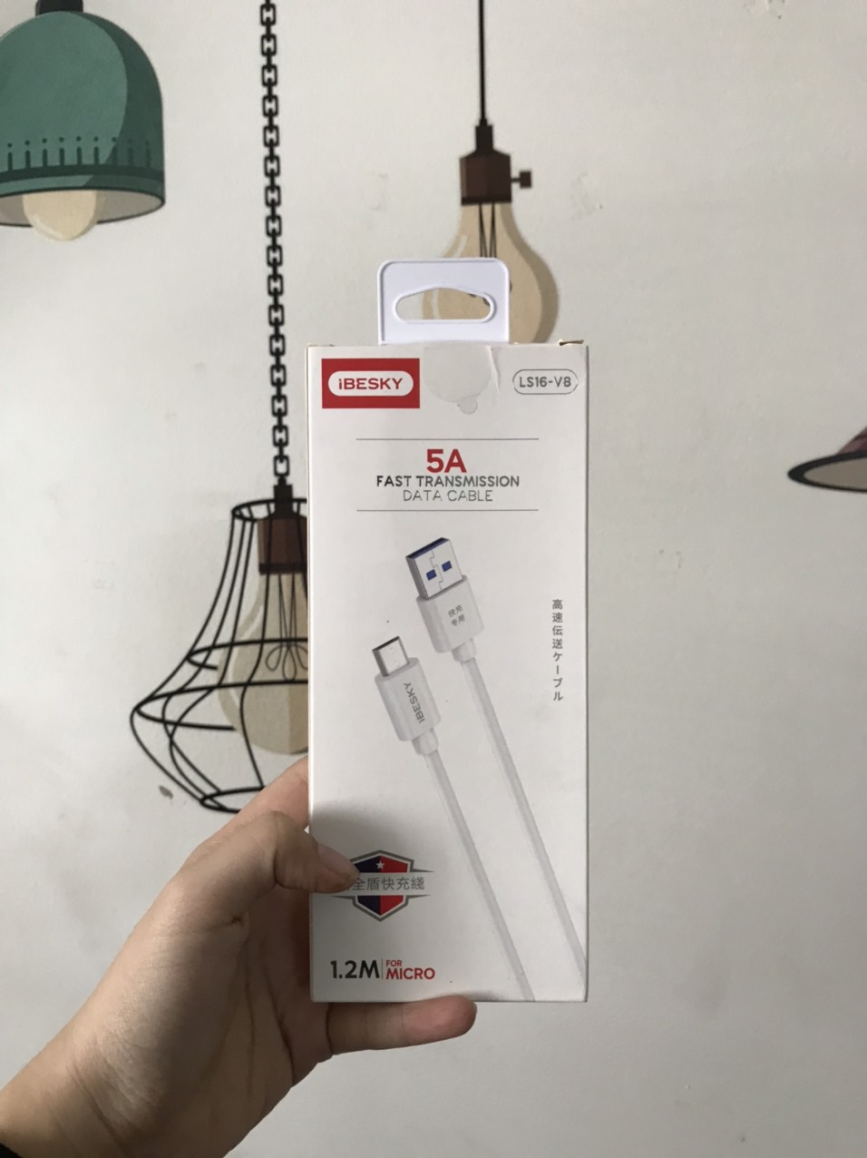 CÁP SẠC NHANH IBESKY LS16-V8 MICRO USB 5A