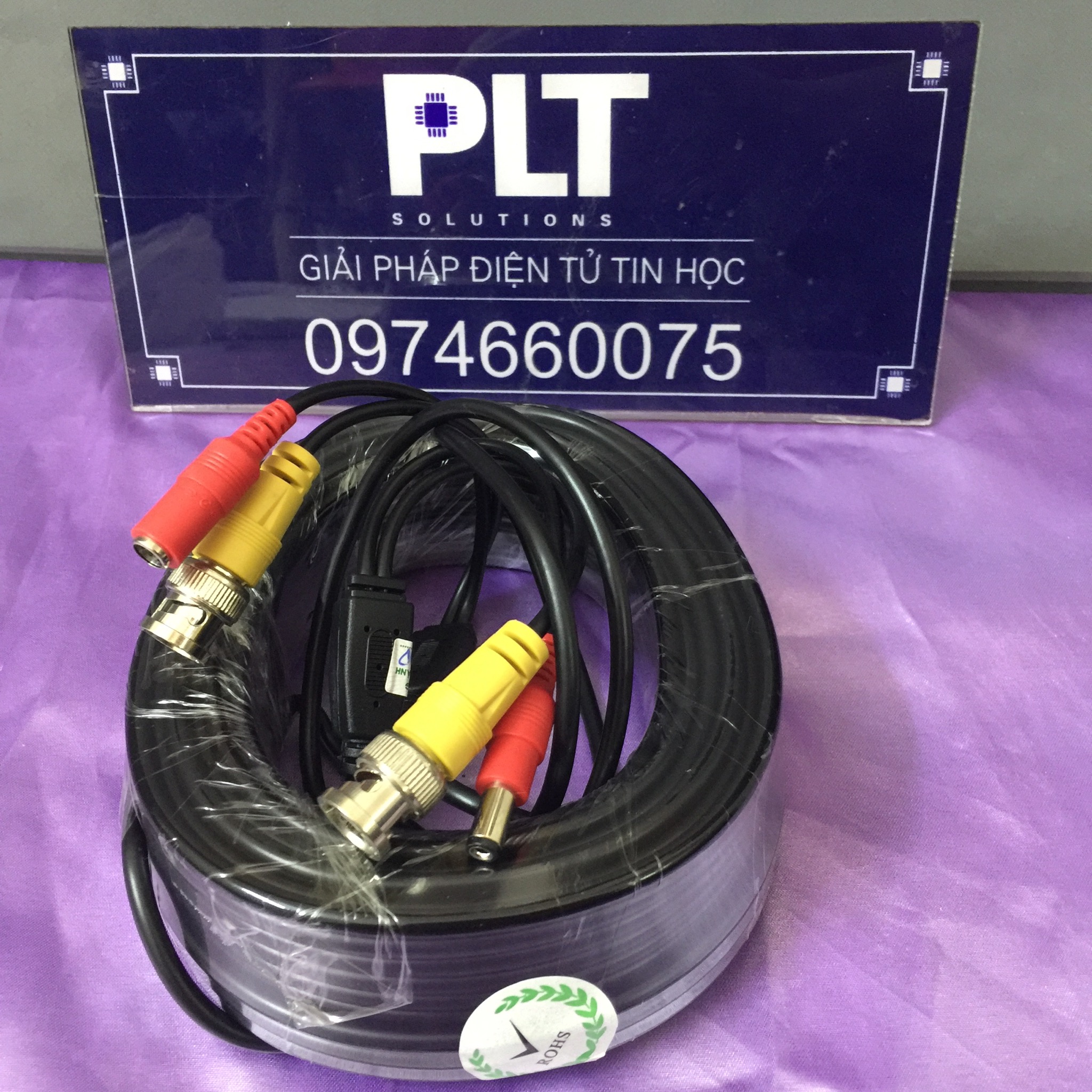 DÂY CÁP CAMERA ĐÚC CÓ SẴN LOẠI TỐT, BNC + DC 20 MÉT