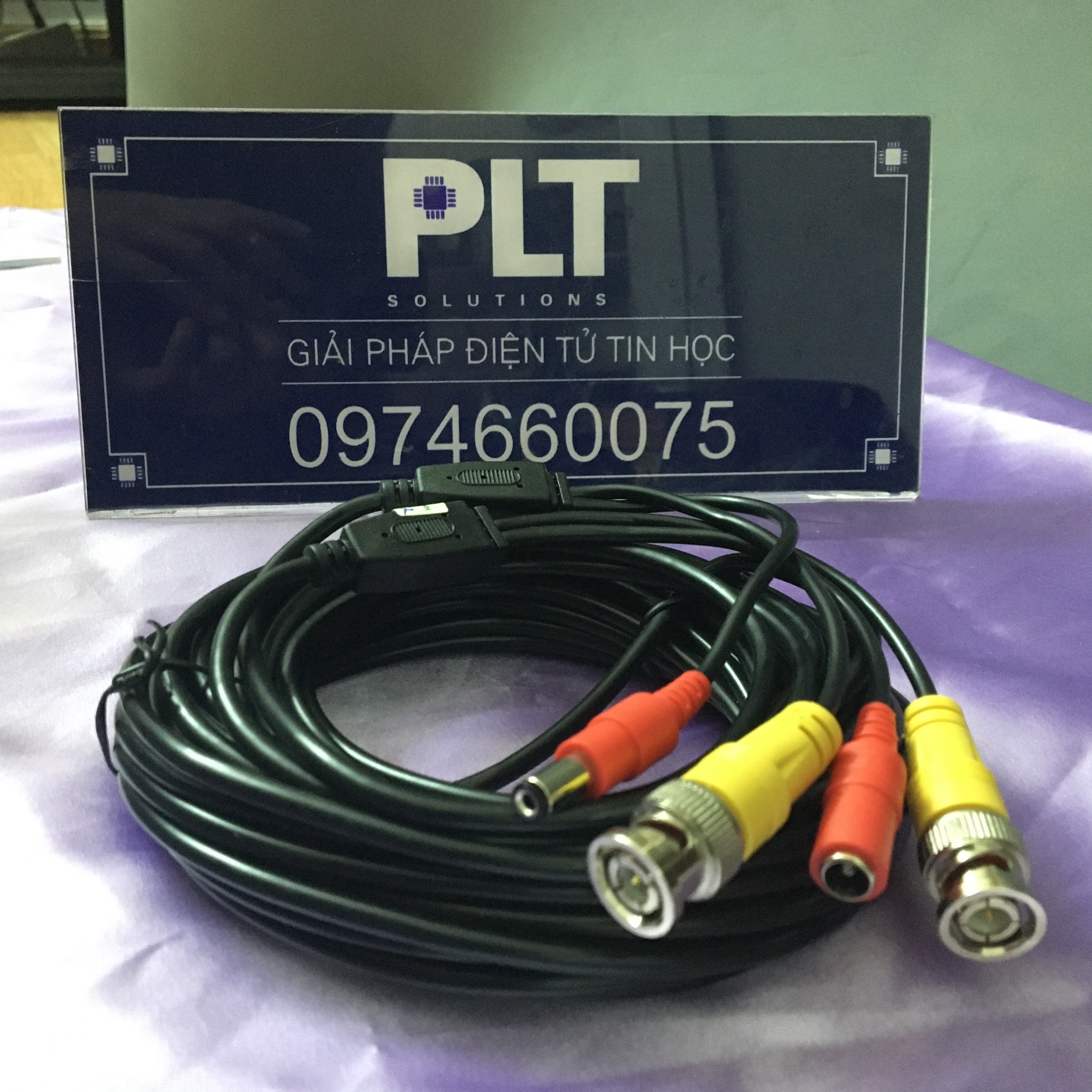 DÂY CÁP CAMERA ĐÚC CÓ SẴN LOẠI TỐT, BNC + DC 5 MÉT