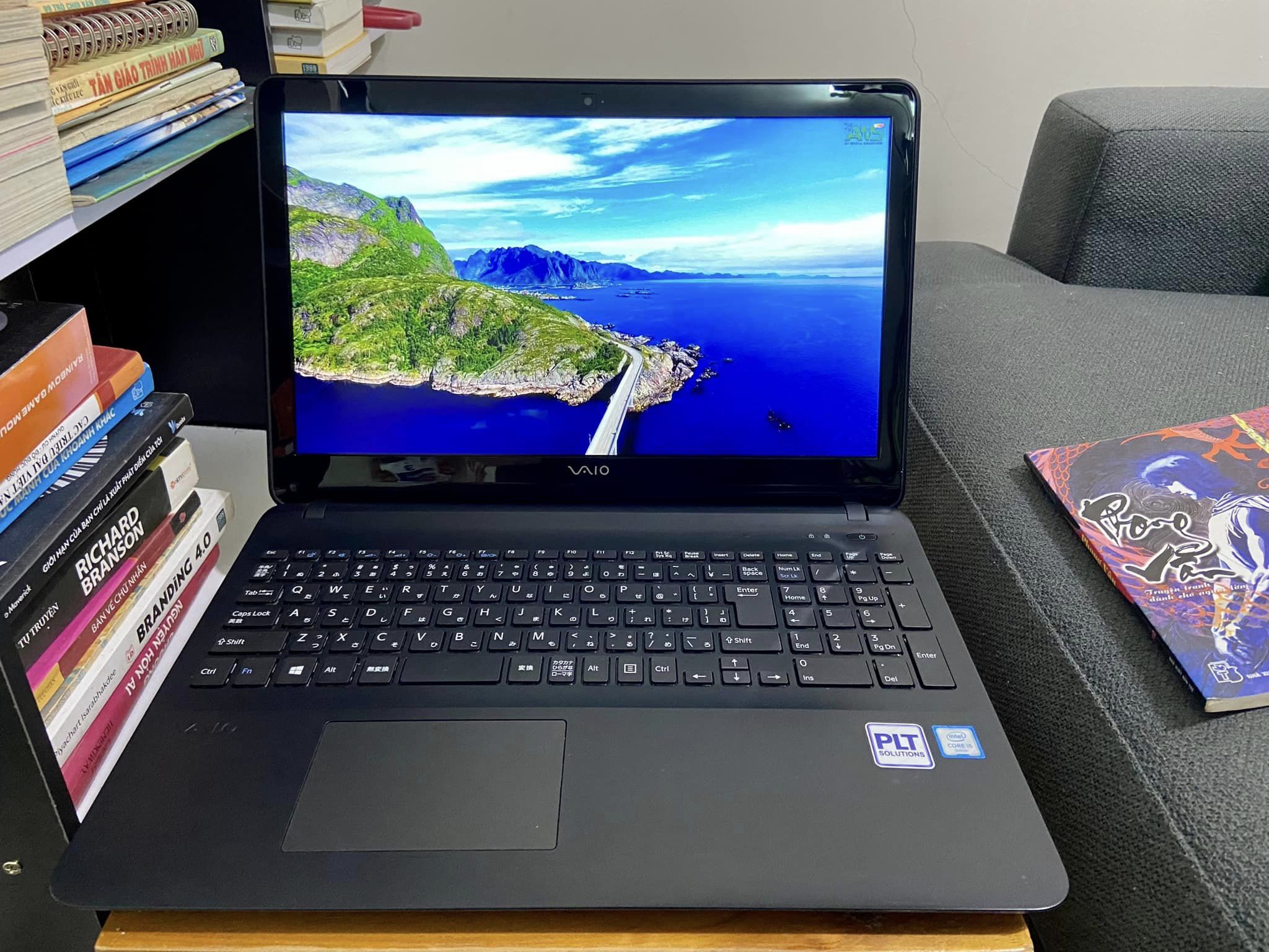 SONY VAIO CORE I5-6300HQ VỚI 4 NHÂN THỰC HIỆU SUẤT MẠNH MẼ, RAM LỚN 8GB, SSD 128GB, HDD 500GB, MÀN HÌNH 15INCH FULL HD SONY RẤT ĐẸP