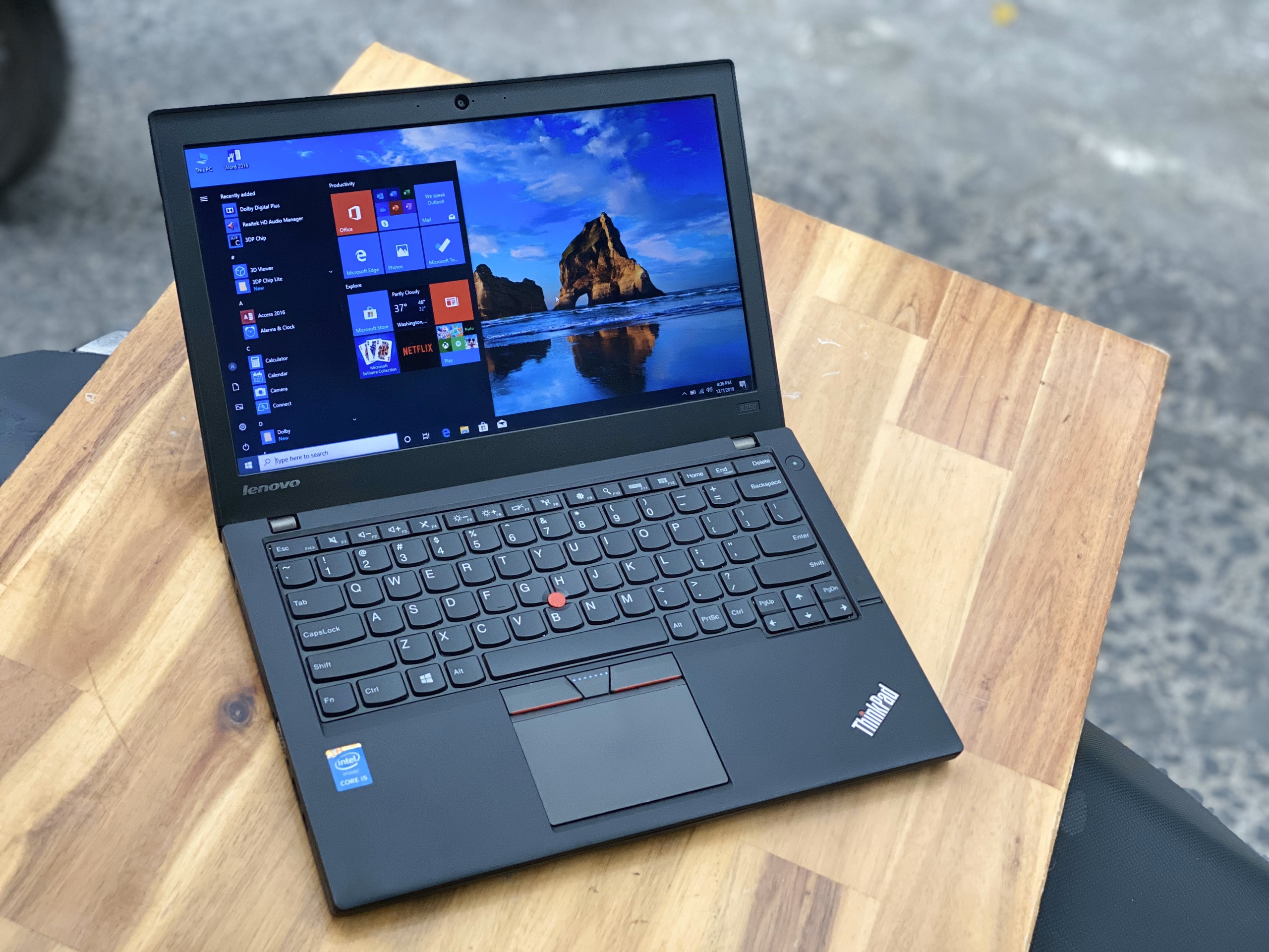 LENOVO X250 BẢN THỊ TRƯỜNG CHÂU ÂU CỰC BỀN, CORE I5 THẾ HỆ 5 MÀN HÌNH 12.5 INCH GỌN NHẸ, RAM 8 GB, SSD SAMSUNG SIÊU NHANH 256GB, WEBCAM RÕ NÉT, NGOẠI HÌNH SANG TRỌNG QUÝ PHÁI