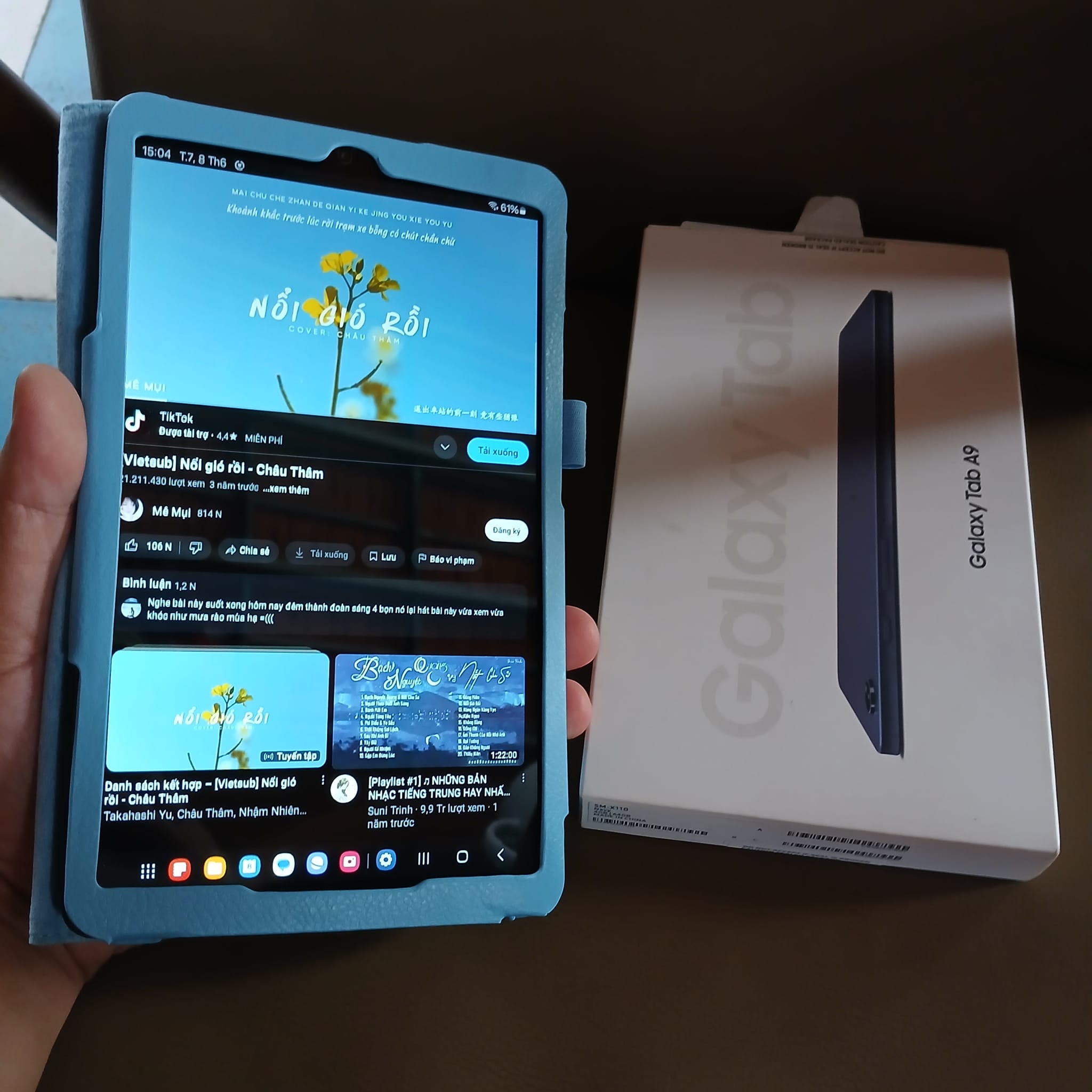 SAMSUNG GALAXY TAB A9 CHÍNH HÃNG WIFI VỚI CẤU HÌNH MẠNH MẼ, RAM 4GB, Ổ CỨNG 64GB, CHẠY MƯỢT MÀ, MÀN HÌNH RÕ NÉT