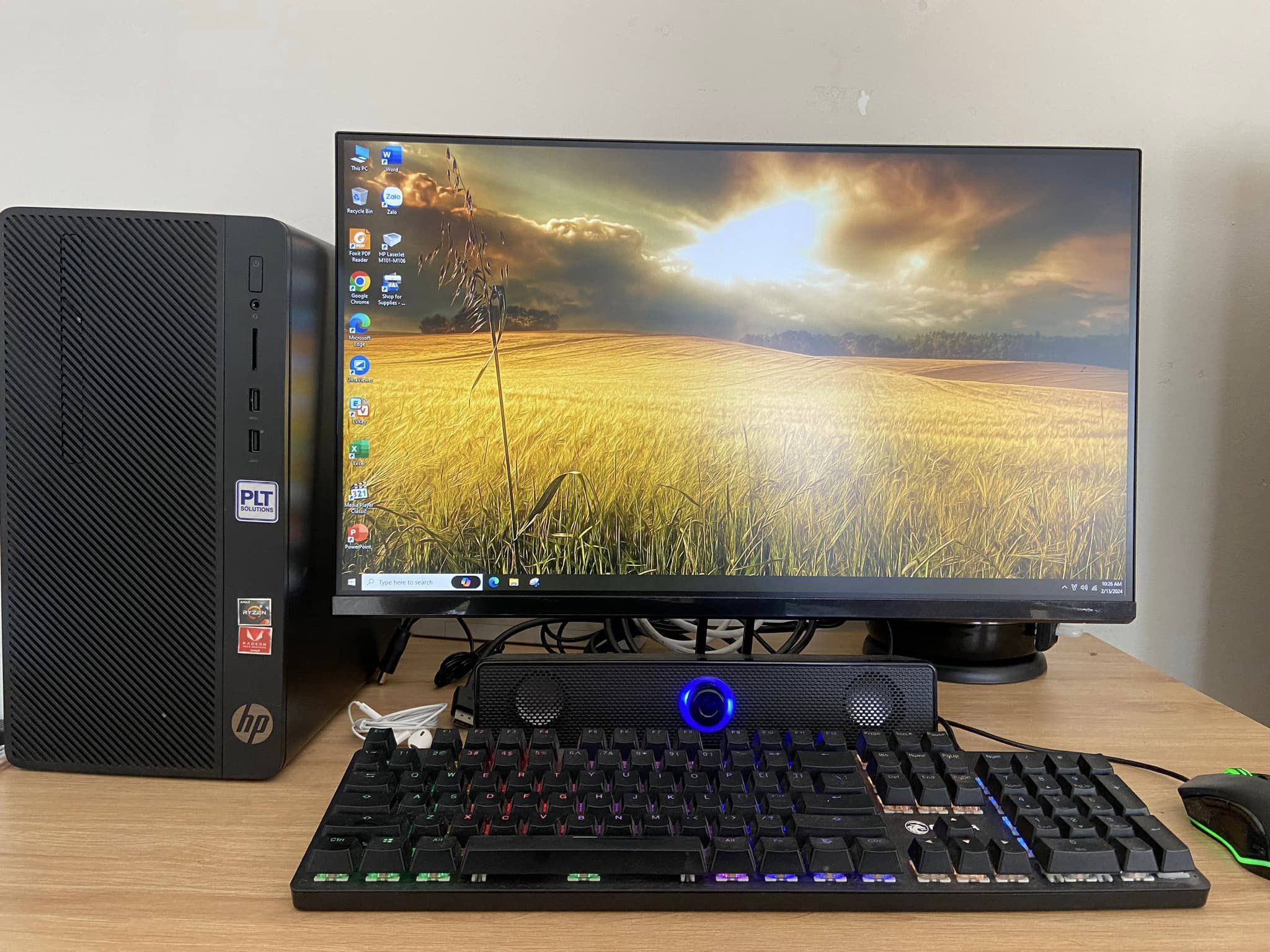 DÀN PC XINH ĐẸP MẠNH MẼ AMD RYZEN 3 PRO - RAM LỚN 16GB - SSD 256GB - HDD 500GB - MÀN HÌNH 24 INCH, XỬ LÝ MƯỢT MÀ CÁC TÁC VỤ