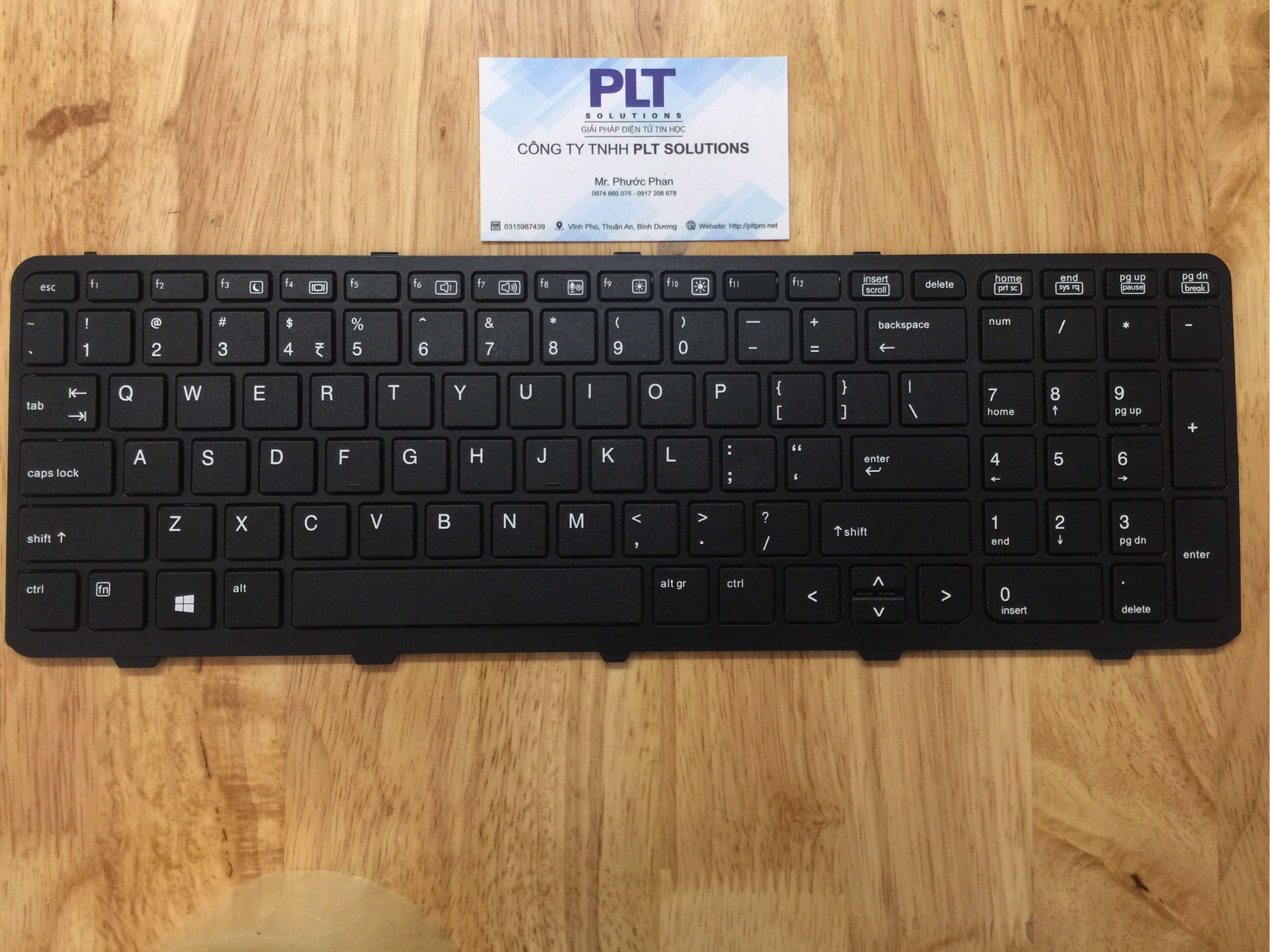 BÀN PHÍM LAPTOP HP PROBOOK 450 G0, 450 G1, 455 G1 CÓ KHUNG (MÀU ĐEN)