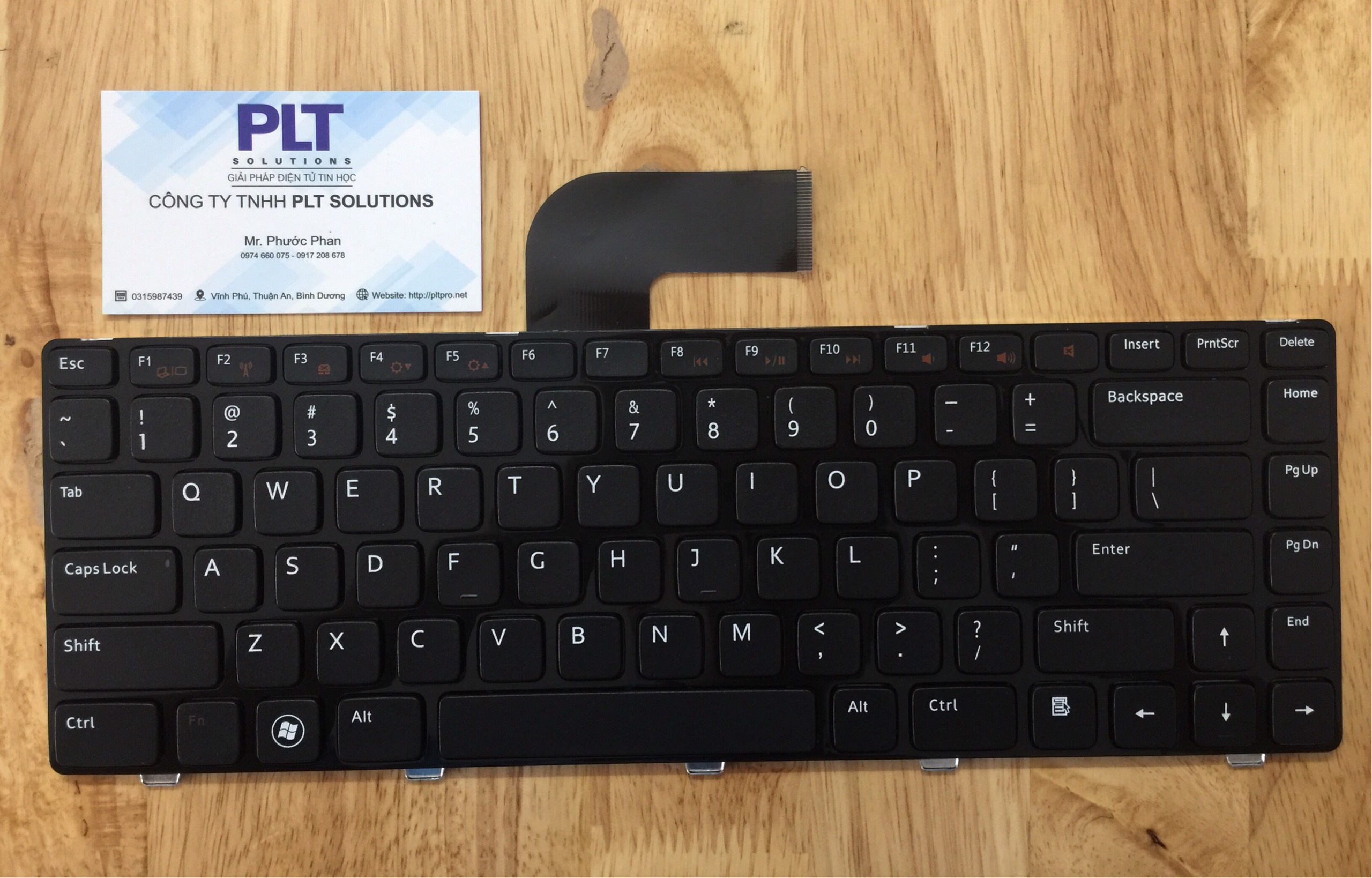 BÀN PHÍM LAPTOP DELL 4110,  4050, 4040, 5050, VOSTRO 1450, 1440, 3450, 3550 (MÀU ĐEN)