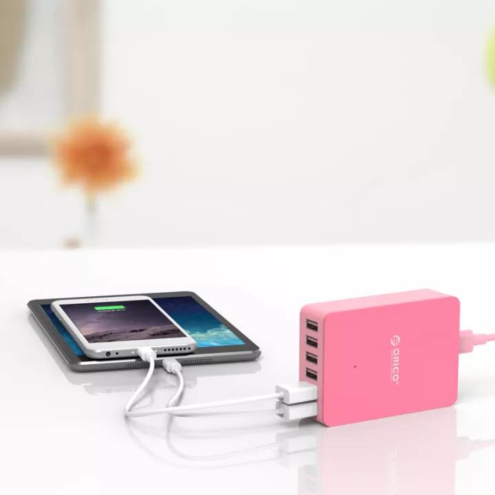 BỘ SẠC NHANH 50W ORICO HÀNG CHÍNH HÃNG CHẤT LƯỢNG TỐT, 6 CỔNG SẠC MỘT LẦN SẠC CHO CẢ NHÀ