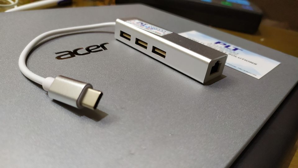 DÂY CHUYỂN TYPE-C SANG 3 CỔNG USB VÀ CỔNG MẠNG INTERNET, CHẤT LƯỢNG CAO - NGOẠI HÌNH ĐẸP, BH 12 THÁNG