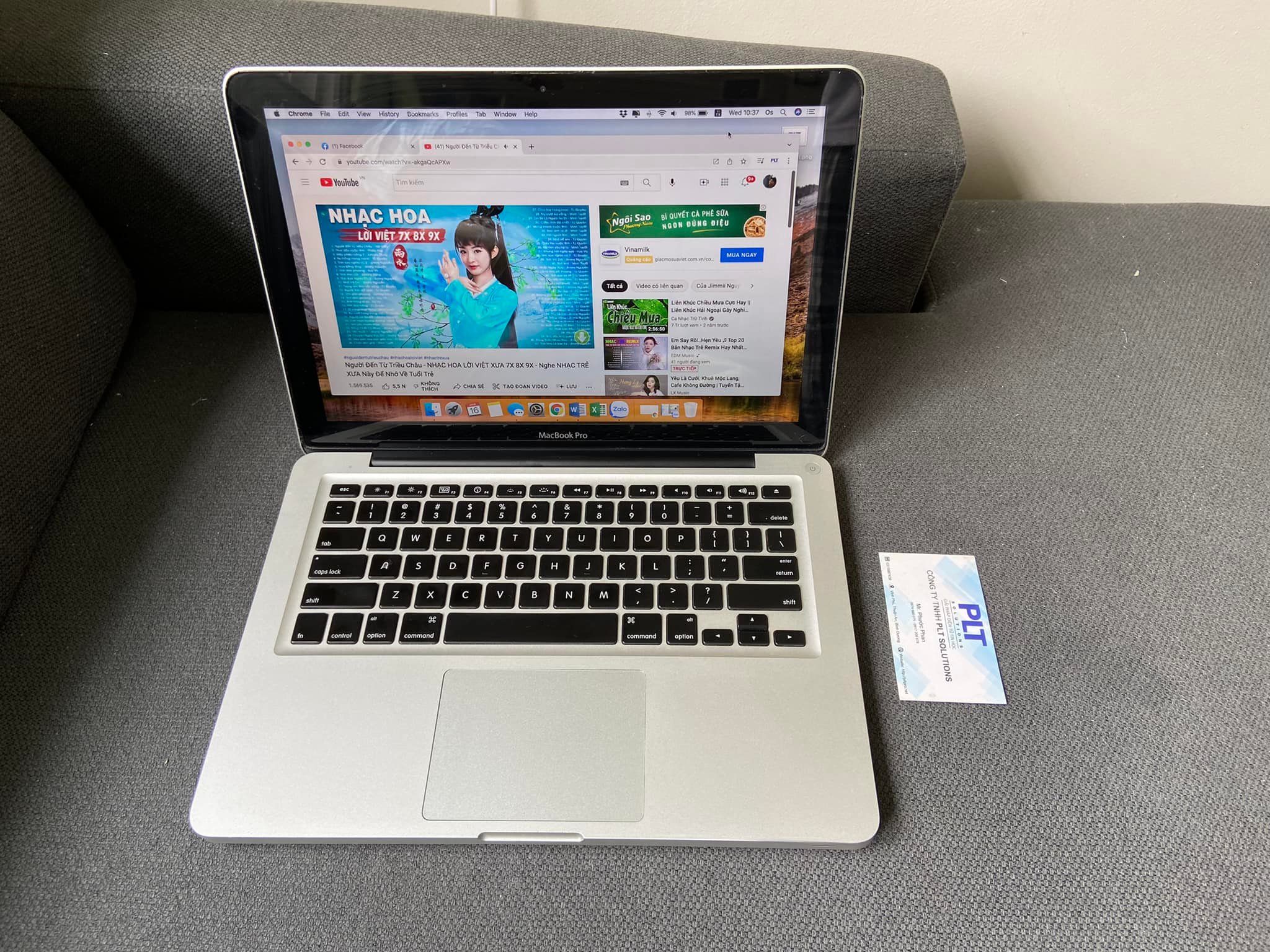 MACBOOK PRO 13-INCH MID 2012 CORE i7 2.9GHZ/ RAM LỚN 16GB/ SSD 128GB/ HDD 750GB, XÀI SUNG SƯỚNG 😀