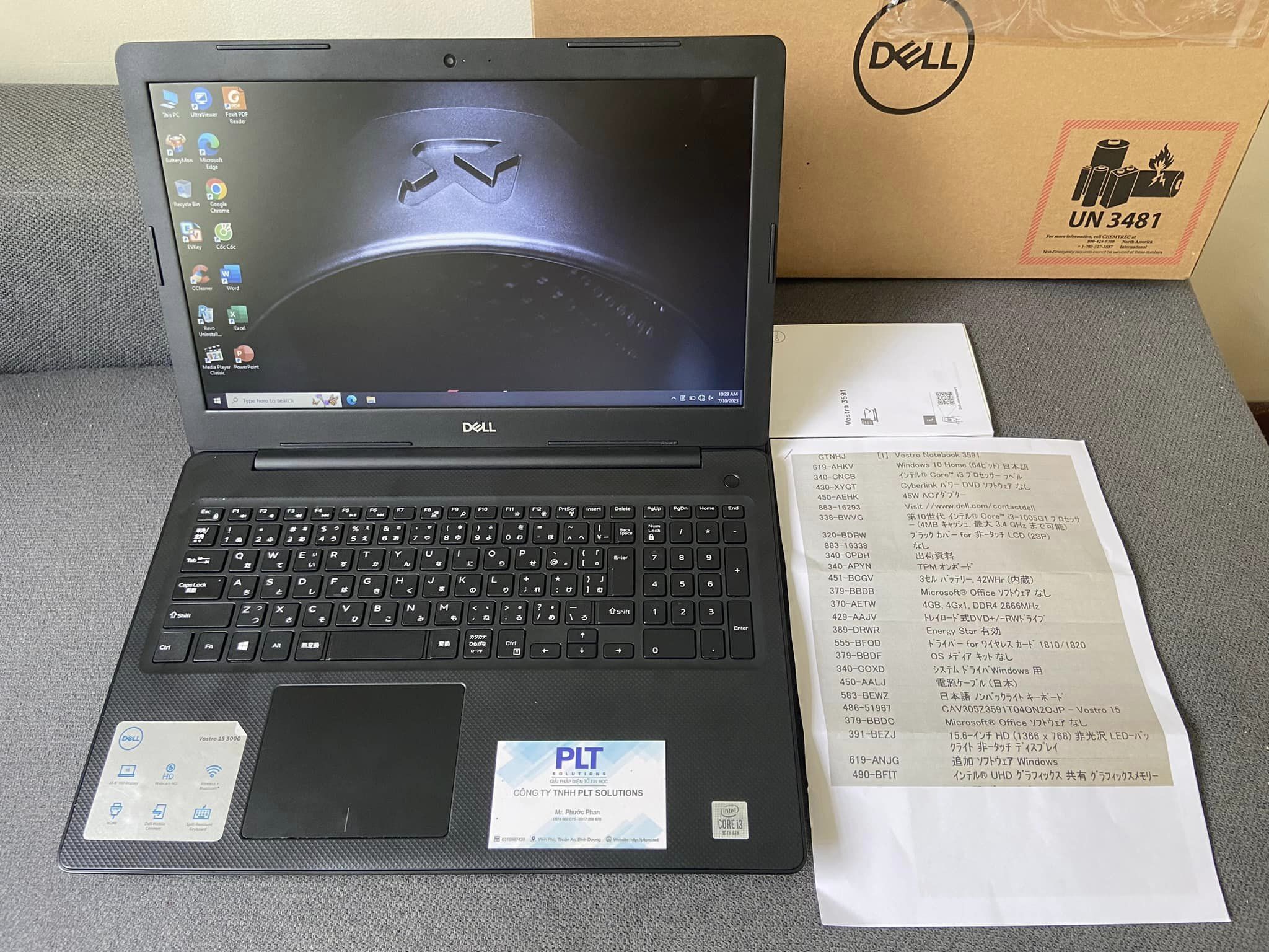 DELL VOSTRO LIKE NEW CORE i3 THẾ HỆ 10 PHIÊN BẢN THỊ TRƯỜNG NHẬT CỰC BỀN, RAM LỚN 16GB, SSD 512GB SIÊU NHANH LƯU TRỮ NHIỀU, PIN LÂU, MÀN HÌNH LỚN RÕ NÉT