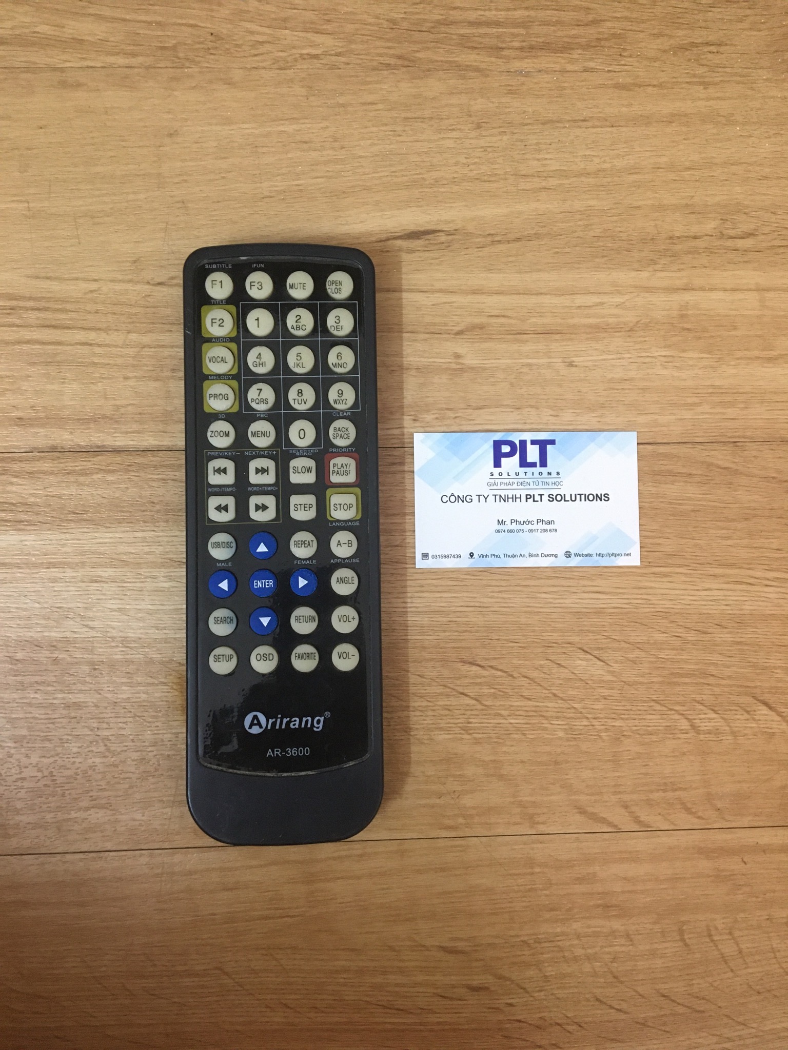 ĐIỀU KHIỂN TV ARIRANG AR-3600 ZIN THEO MÁY