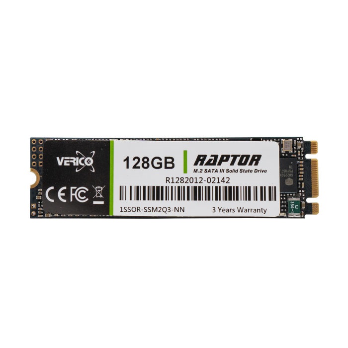 Ổ cứng SSD 128G Verico Raptor M.2 Sata 6Gb/s (Hàng chính hãng - bảo hành 3 năm)